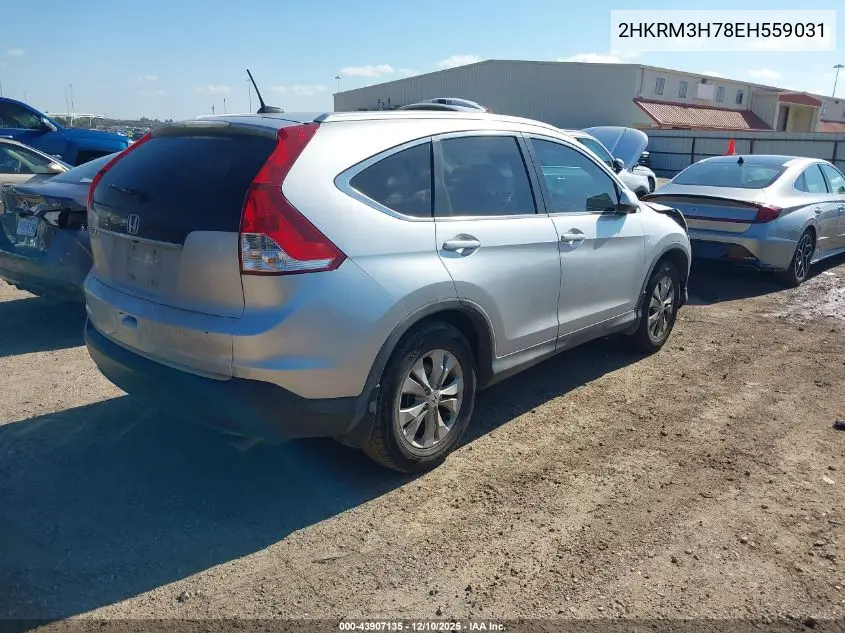 2HKRM3H78EH559031 2014 Honda Cr-V Ex-L