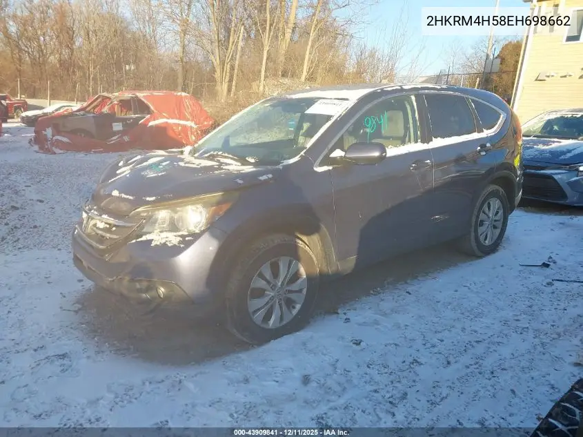2HKRM4H58EH698662 2014 Honda Cr-V Ex
