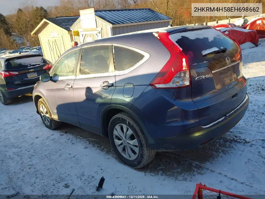 2HKRM4H58EH698662 2014 Honda Cr-V Ex