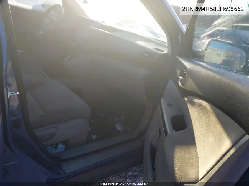 2HKRM4H58EH698662 2014 Honda Cr-V Ex