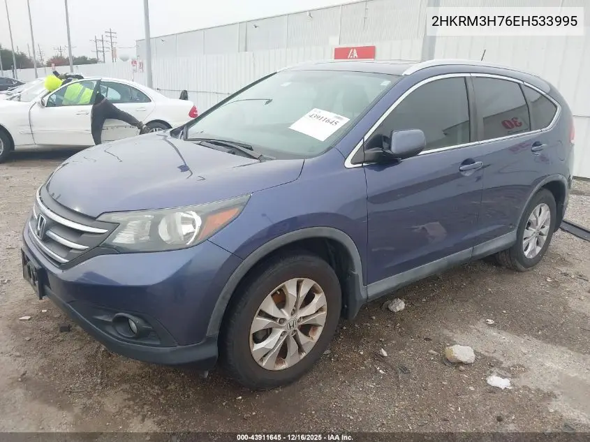 2HKRM3H76EH533995 2014 Honda Cr-V Ex-L