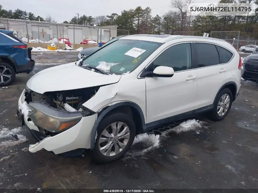 5J6RM4H72EL114795 2014 Honda Cr-V Ex-L