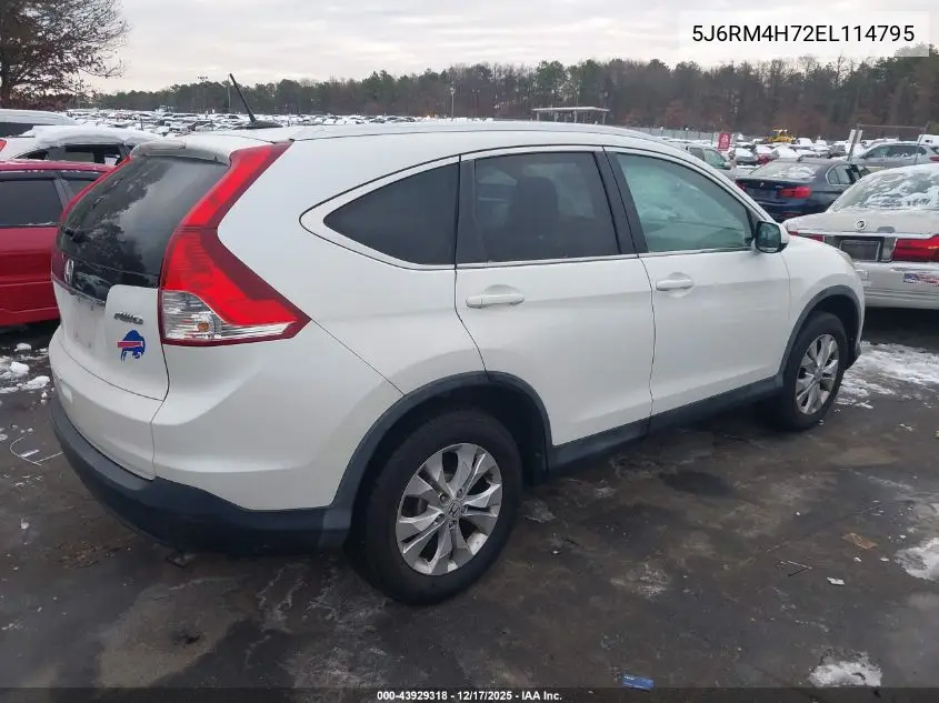 5J6RM4H72EL114795 2014 Honda Cr-V Ex-L
