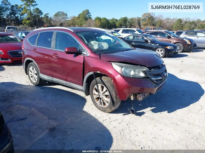 5J6RM3H76EL028769 2014 Honda Cr-V Ex-L