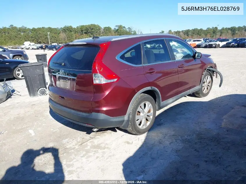 5J6RM3H76EL028769 2014 Honda Cr-V Ex-L