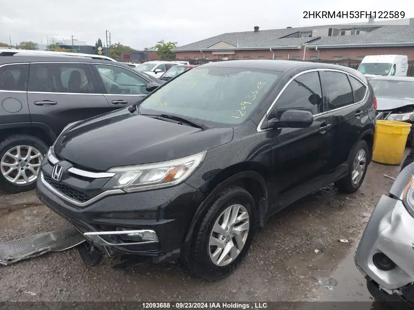 2015 Honda Cr-V VIN: 2HKRM4H53FH122589 Lot: 12093688