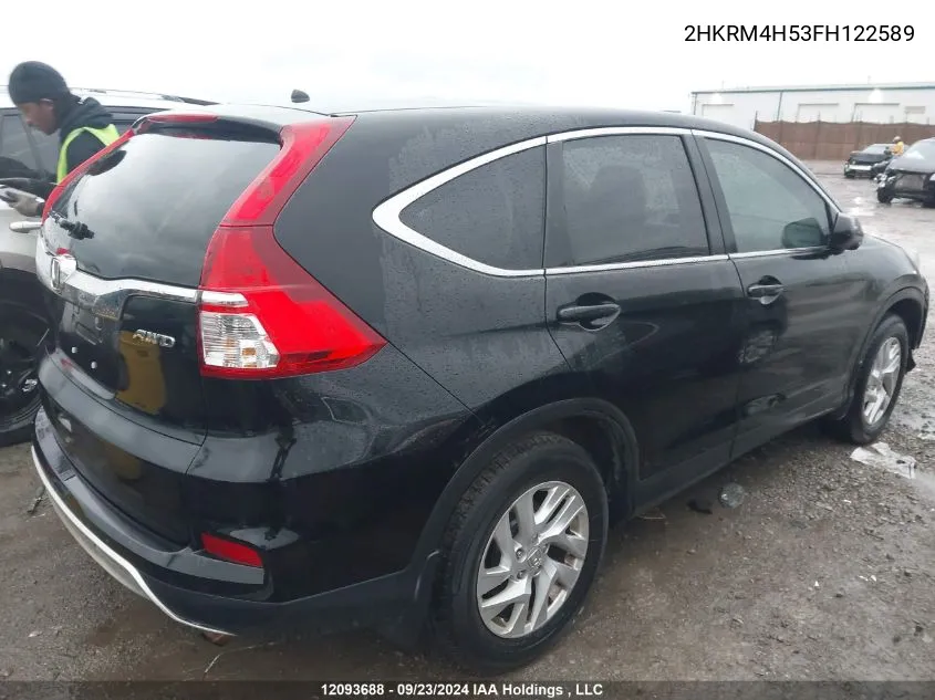 2015 Honda Cr-V VIN: 2HKRM4H53FH122589 Lot: 12093688