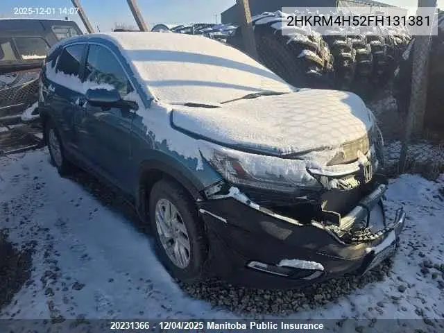 2HKRM4H52FH131381 2015 Honda Cr-V Ex
