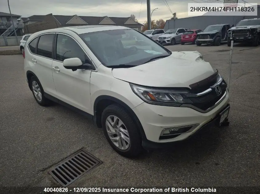 2HKRM4H74FH118326 2015 Honda Cr-V