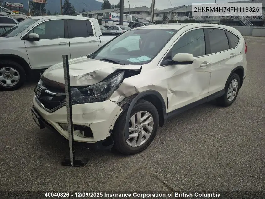 2HKRM4H74FH118326 2015 Honda Cr-V