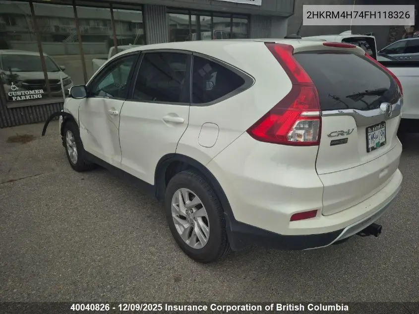 2HKRM4H74FH118326 2015 Honda Cr-V