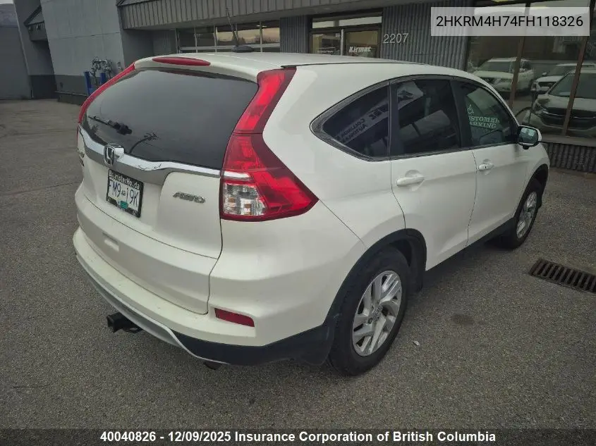 2HKRM4H74FH118326 2015 Honda Cr-V