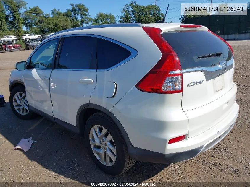 2015 Honda Cr-V Ex-L VIN: 5J6RM4H73FL126343 Lot: 40267092