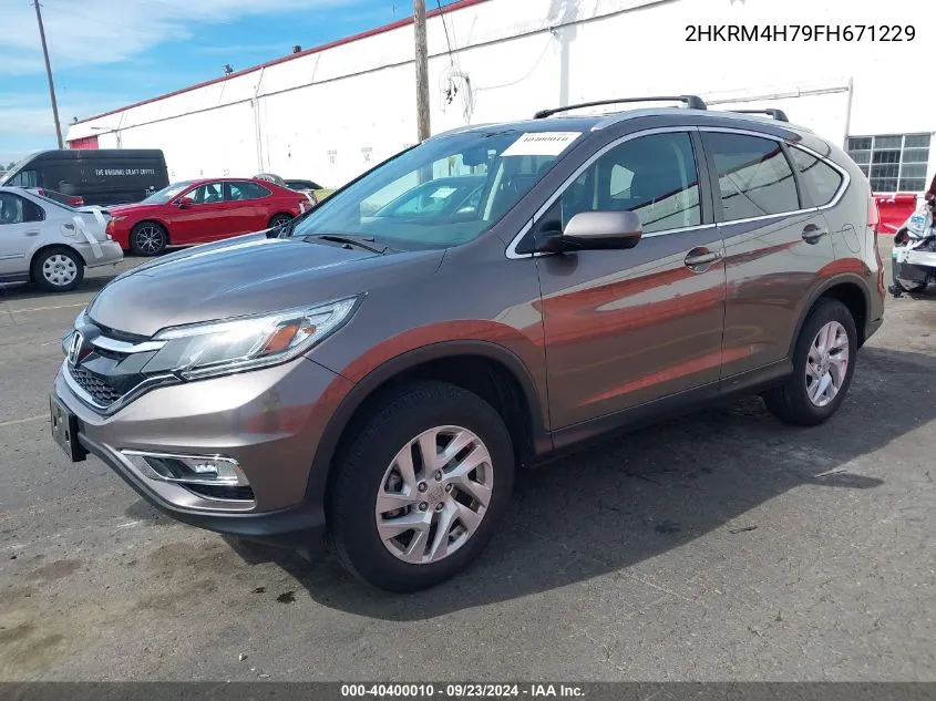 2HKRM4H79FH671229 2015 Honda Cr-V Ex-L