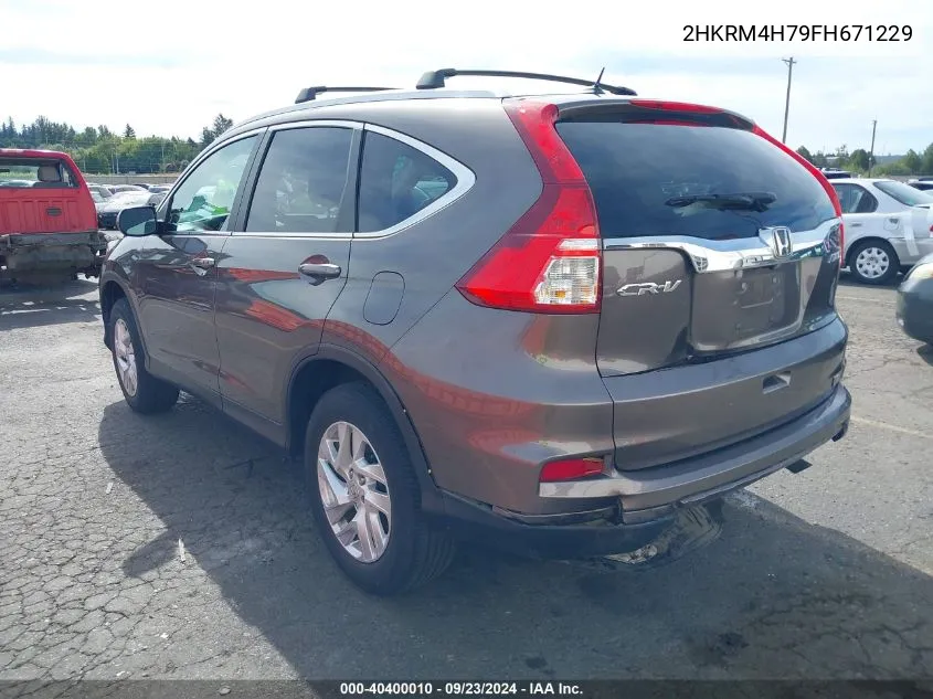 2HKRM4H79FH671229 2015 Honda Cr-V Ex-L