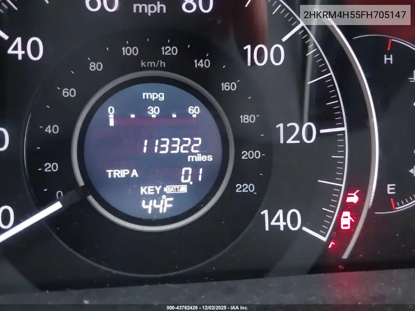 2HKRM4H55FH705147 2015 Honda Cr-V Ex
