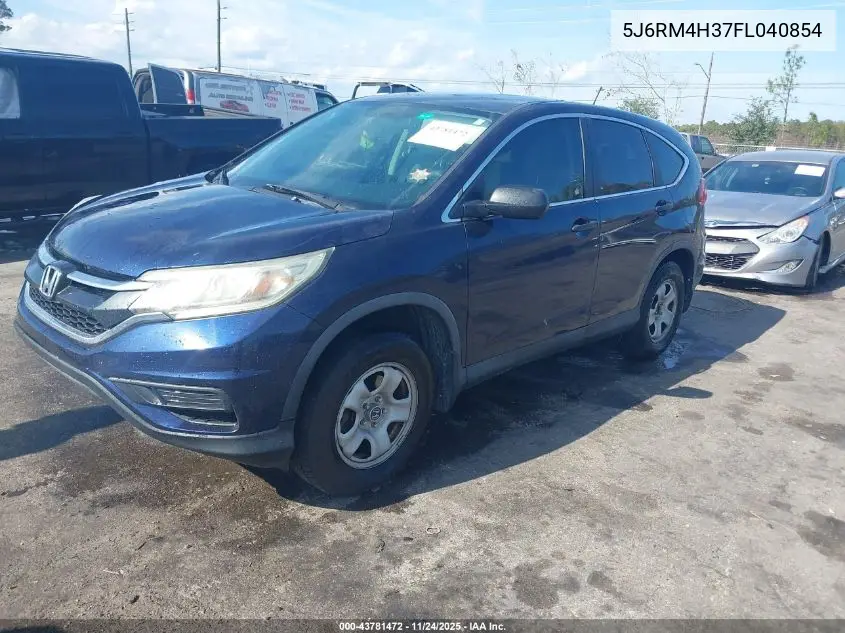 5J6RM4H37FL040854 2015 Honda Cr-V Lx