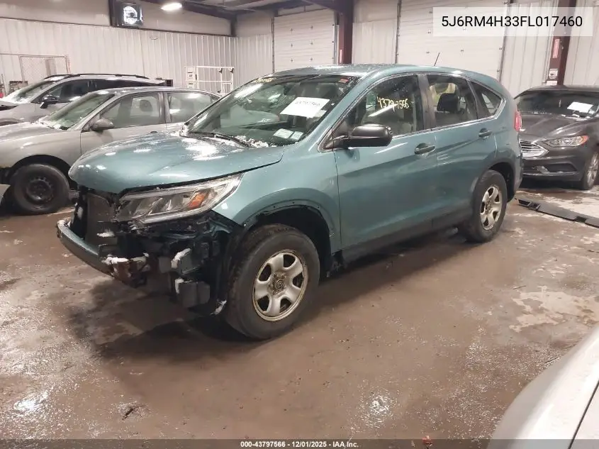 5J6RM4H33FL017460 2015 Honda Cr-V Lx
