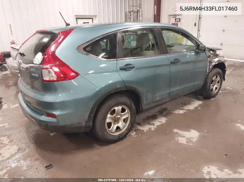 5J6RM4H33FL017460 2015 Honda Cr-V Lx