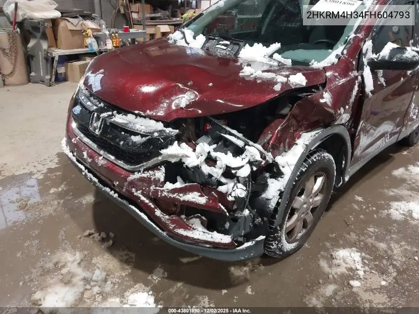 2HKRM4H34FH604793 2015 Honda Cr-V Lx