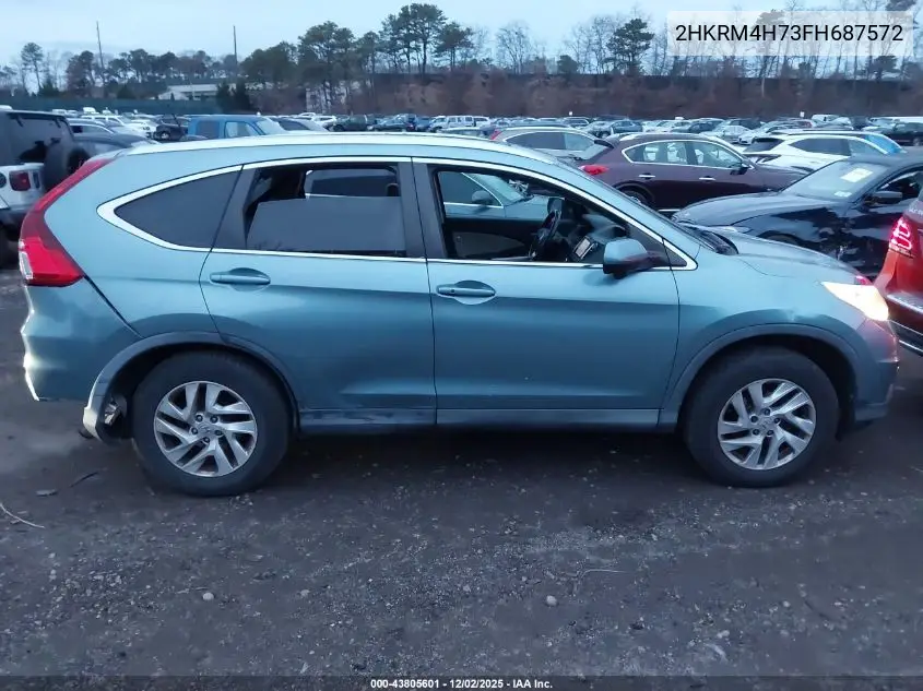 2HKRM4H73FH687572 2015 Honda Cr-V Ex-L