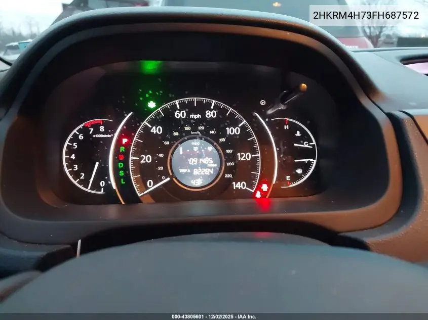 2HKRM4H73FH687572 2015 Honda Cr-V Ex-L