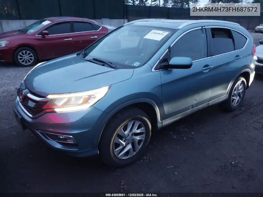 2HKRM4H73FH687572 2015 Honda Cr-V Ex-L