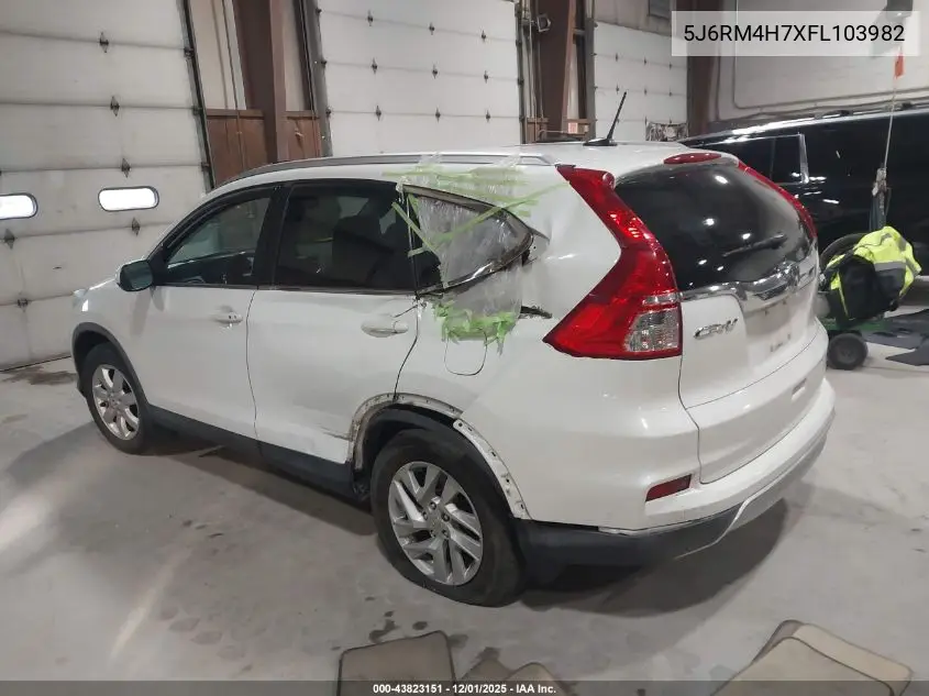 5J6RM4H7XFL103982 2015 Honda Cr-V Ex-L