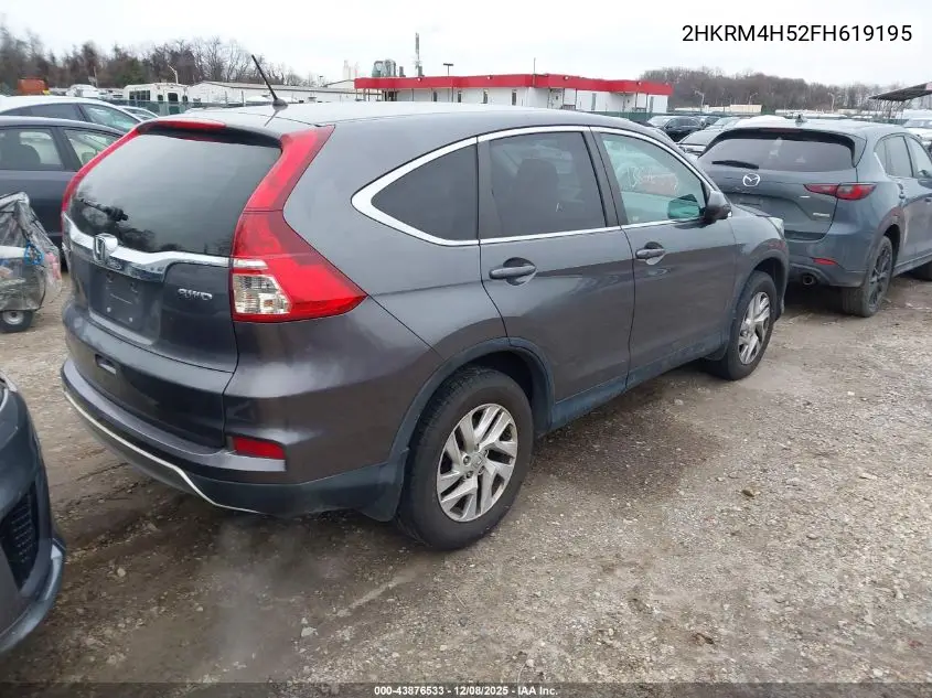 2HKRM4H52FH619195 2015 Honda Cr-V Ex
