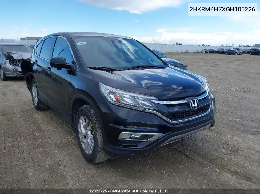 2016 Honda Cr-V VIN: 2HKRM4H7XGH105226 Lot: 12022725