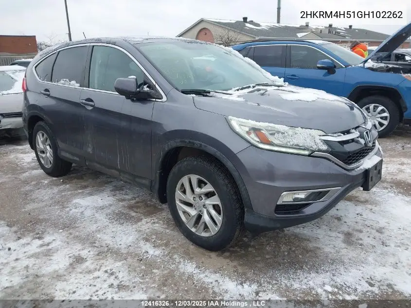2HKRM4H51GH102262 2016 Honda Cr-V Ex