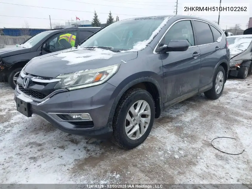 2HKRM4H51GH102262 2016 Honda Cr-V Ex