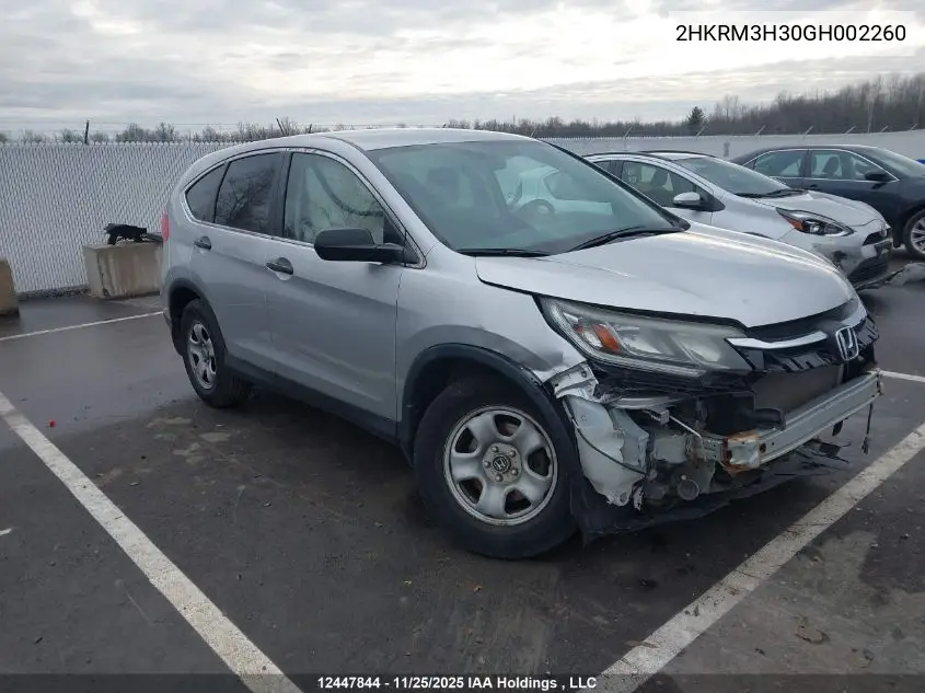 2HKRM3H30GH002260 2016 Honda Cr-V