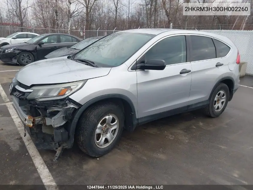 2HKRM3H30GH002260 2016 Honda Cr-V
