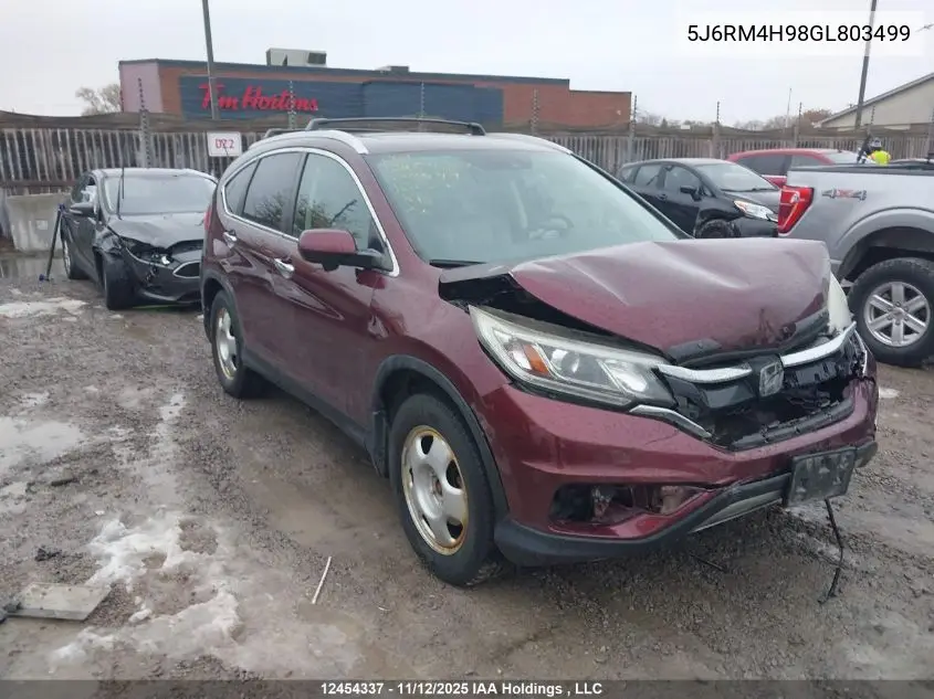 5J6RM4H98GL803499 2016 Honda Cr-V Touring