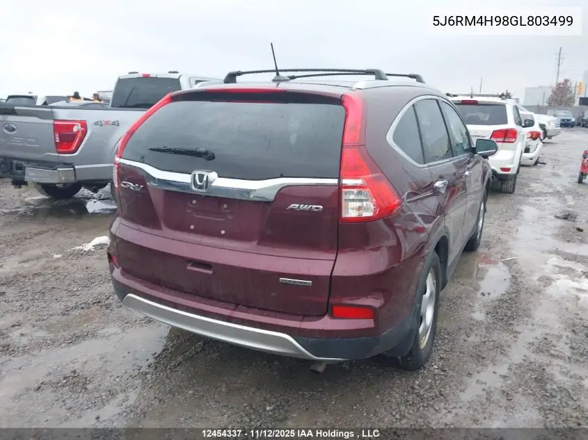 5J6RM4H98GL803499 2016 Honda Cr-V Touring