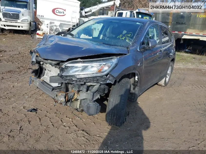 2HKRM4H73GH104032 2016 Honda Cr-V