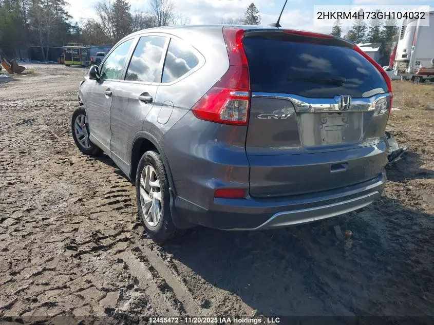 2HKRM4H73GH104032 2016 Honda Cr-V