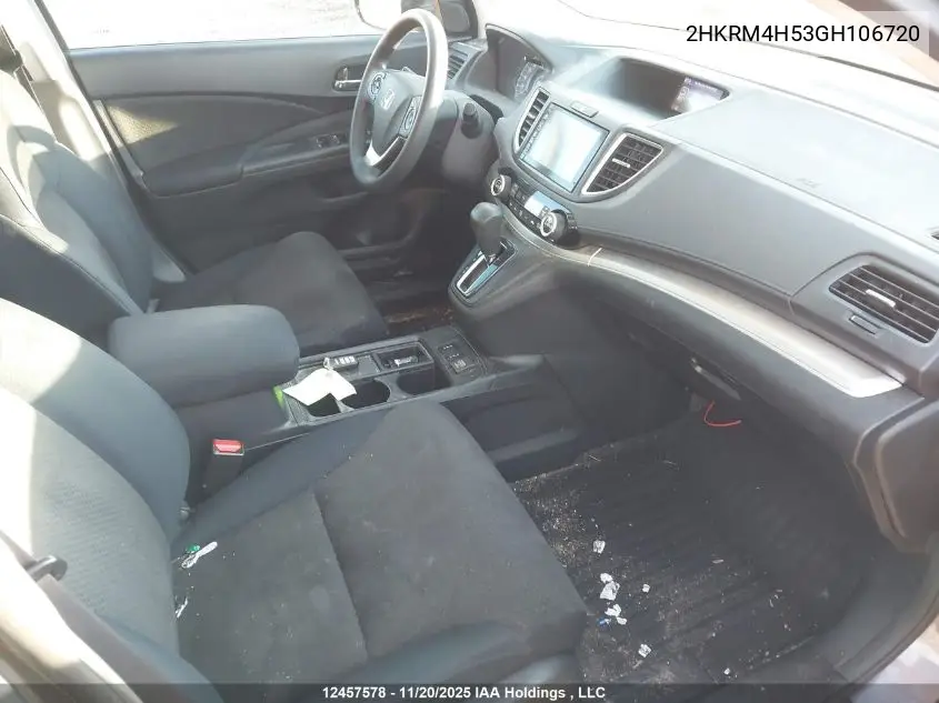 2HKRM4H53GH106720 2016 Honda Cr-V Ex