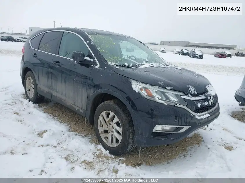 2HKRM4H72GH107472 2016 Honda Cr-V Ex-L
