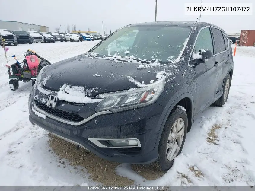2HKRM4H72GH107472 2016 Honda Cr-V Ex-L