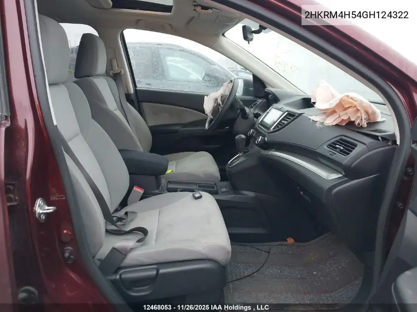 2HKRM4H54GH124322 2016 Honda Cr-V Ex