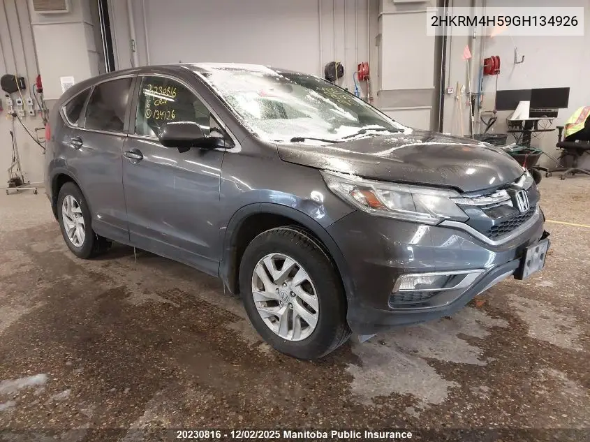 2HKRM4H59GH134926 2016 Honda Cr-V Ex-L
