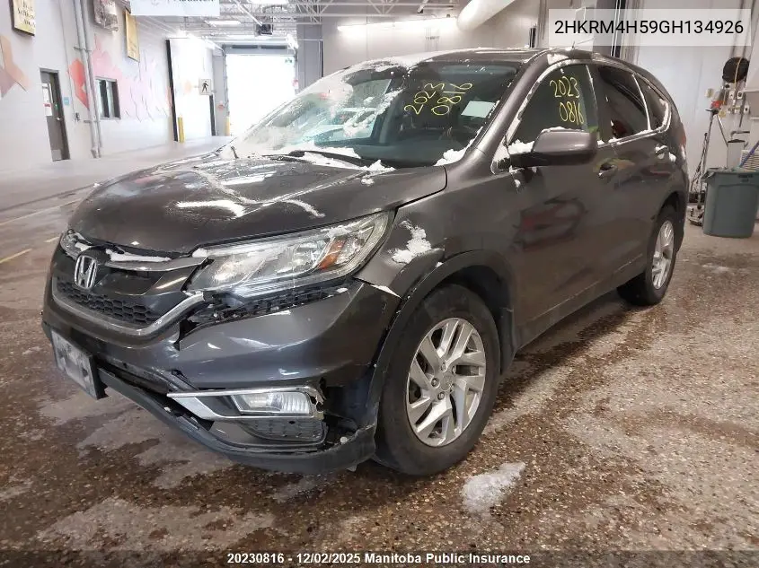 2HKRM4H59GH134926 2016 Honda Cr-V Ex-L