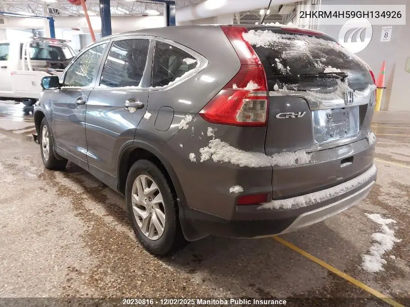 2HKRM4H59GH134926 2016 Honda Cr-V Ex-L
