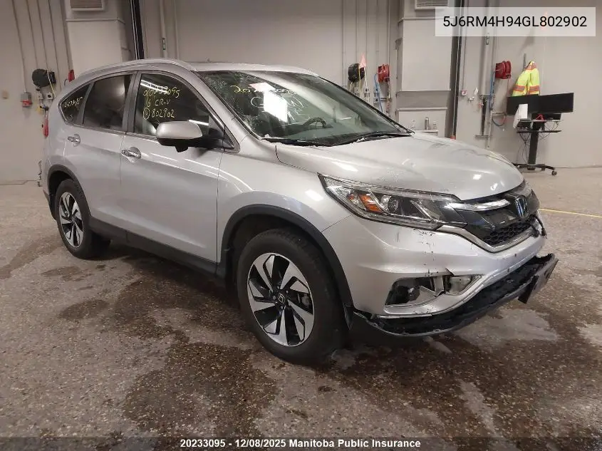 5J6RM4H94GL802902 2016 Honda Cr-V Touring