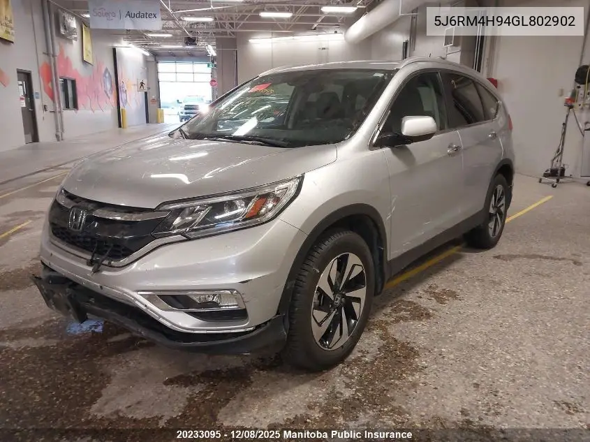 5J6RM4H94GL802902 2016 Honda Cr-V Touring