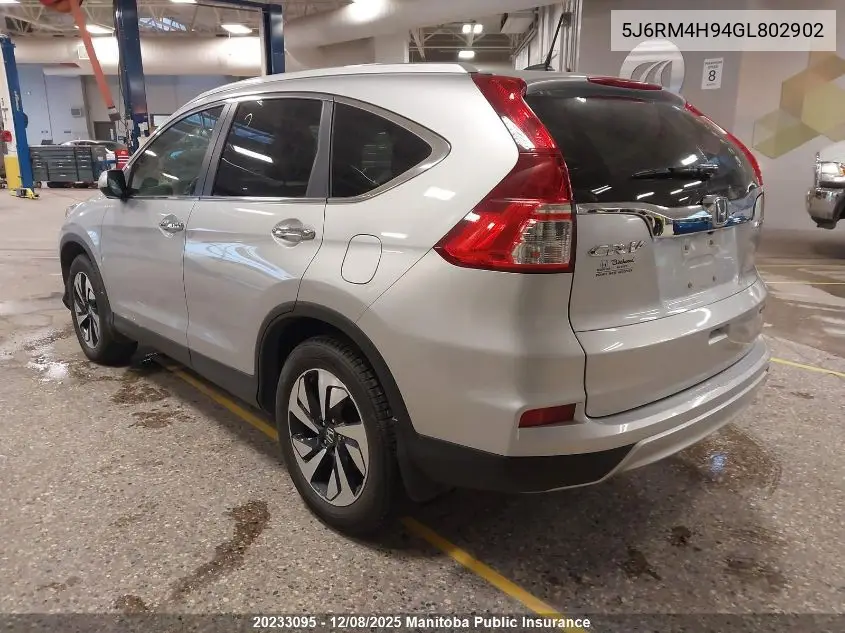 5J6RM4H94GL802902 2016 Honda Cr-V Touring