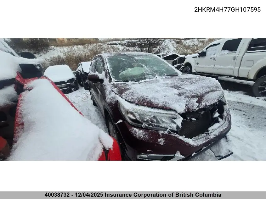 2HKRM4H77GH107595 2016 Honda Cr-V