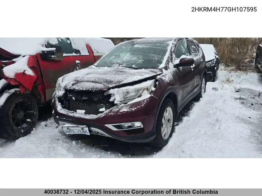 2HKRM4H77GH107595 2016 Honda Cr-V